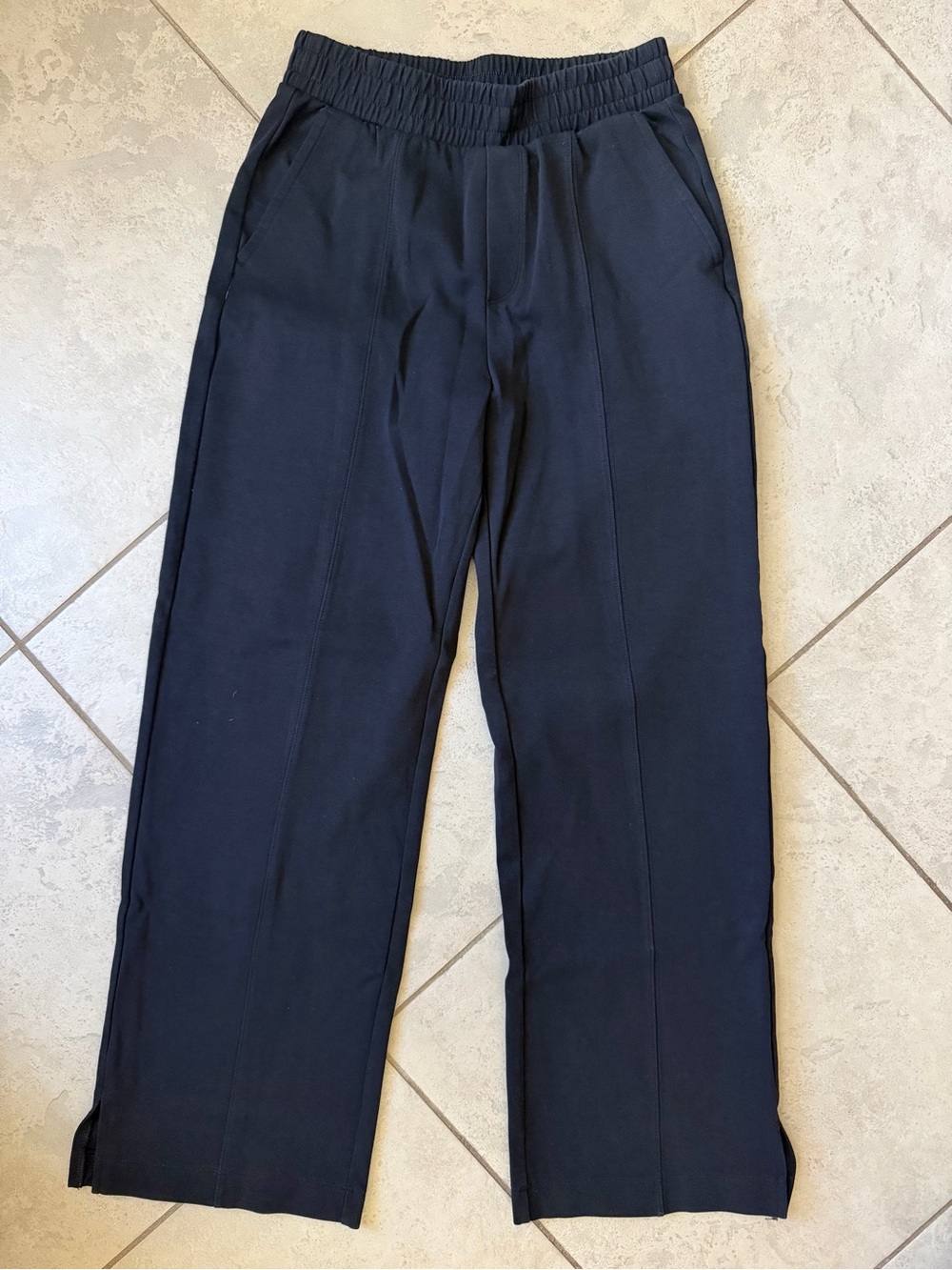 H&M Black Wide-Leg Track Pants